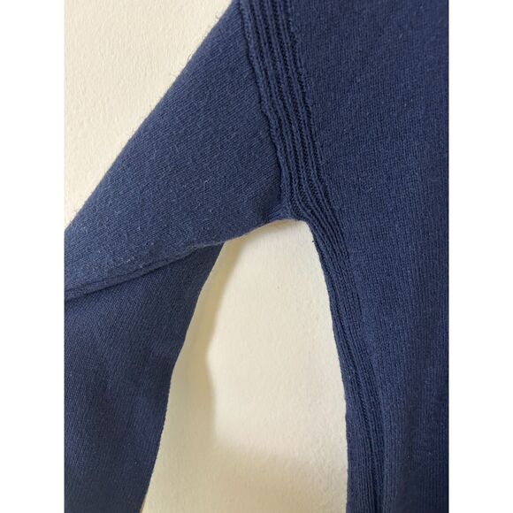 Maeve by Anthropologie Sweater Women’s L C’est Bon Graphic Tunic Blue‎ Preppy - Picture 10 of 12